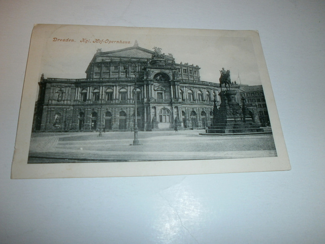 Dresden, Oopperatalo, vanha mv kortti, p. 1916