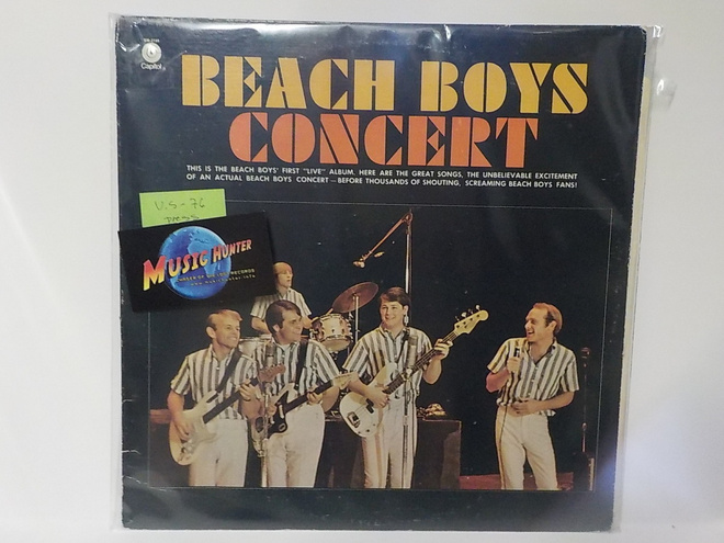 BEACH BOYS CONCERT EX+/EX US 1976 PAINOS LP