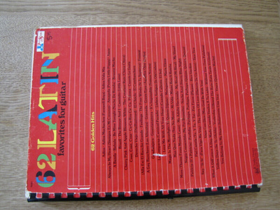 62 latin favorites for guitar nuottivihko