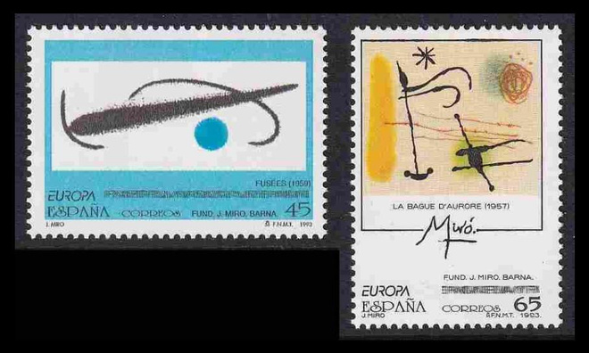 Espanja 3109-10 ** Europa nykytaide (1993)