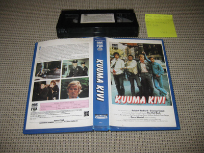 Kuuma Kivi-VHS (FIx, Showtime, Robert Redford, Heist, 1972)