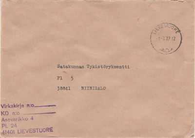 Postileima, LIEVESTUORE, sotilaspostia