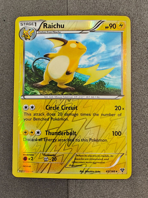 Raichu - 43/146 - Pokemon XY Base Set Reverse Holo Rare