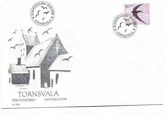 RUOTSI Mi 1504 LUETT. 1€ FDC 5€