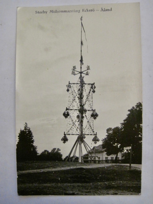VANHA Postikortti Ahvenanmaa Eckerö 1930-l