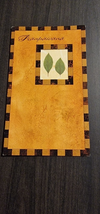 Isänpäiväkortti, taittokortti, Hallmark, PALETTI