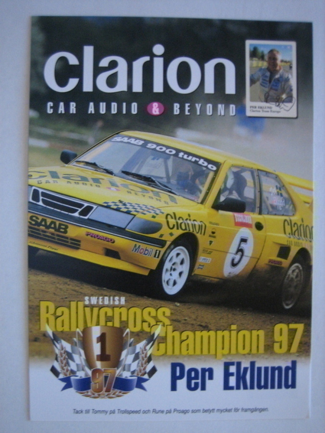 SAAB rallikortti 7: Saab 900 - Per Eklund - rallicross