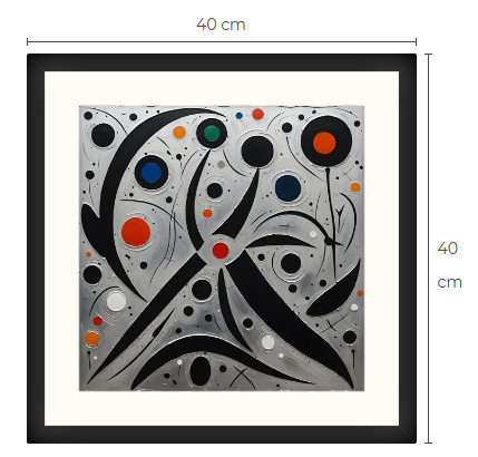 Uusi uniikki abstrakti art print taulu 40 cm x 40 cm