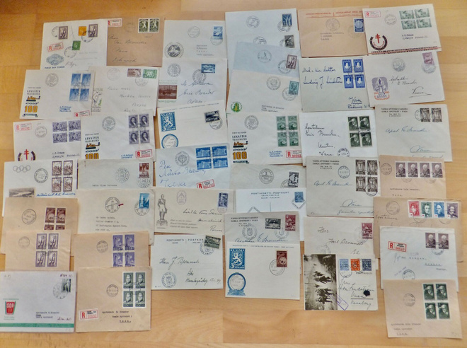 n. 42VANHAA FDC Ensipäiväkuorta ym alk 1942