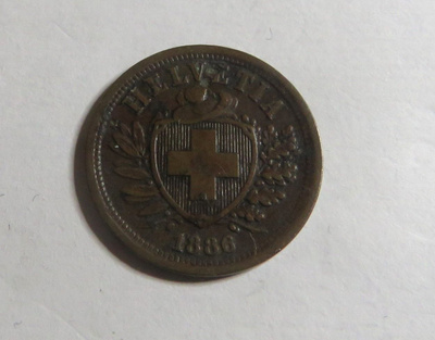 Sveitsi 2 rappen 1886