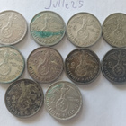 10x 2 Reichsmark 1937-39 hopeaa - pikkukuva 1