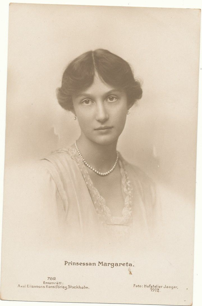 Ruotsin prinsessa Margareta - vanha kortti