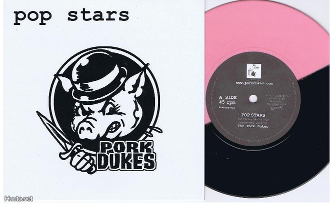 THE PORK DUKES pop stars / save the pigs 45 -2002- uk kbd