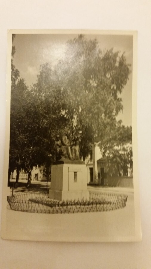 Vaasa. Patsas. V. 1940 kulkenut kortti
