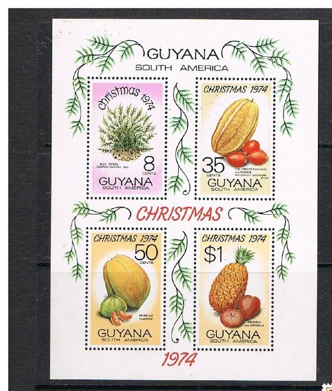 Guyana 1974 - Joulu Christmas ++ blokki