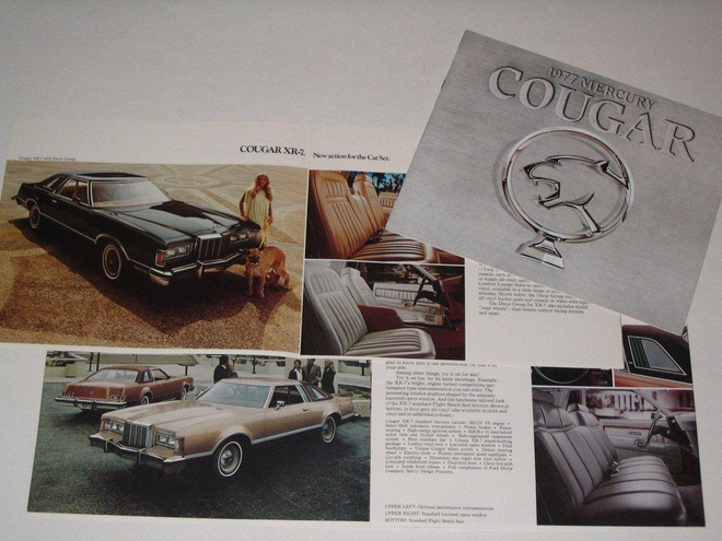 1977 Mercury Cougar esite - KUIN UUSI - 16 sivua