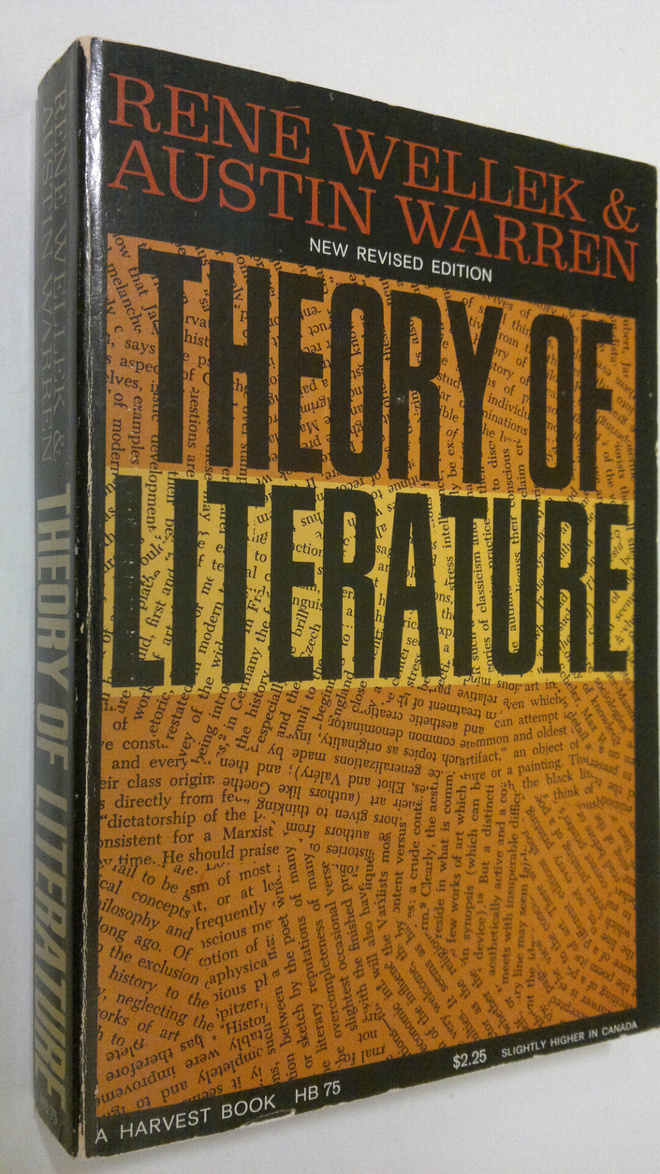 Rene Wellek : Theory of literature