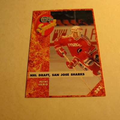 sisu special lätkäkortti -93 petri varis jokerit - sharks