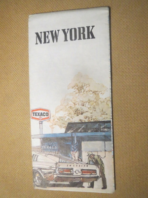 vintage Texaco New York kartta