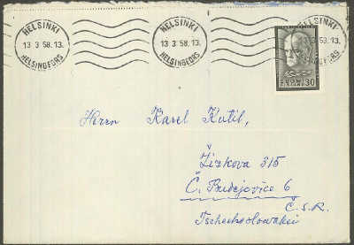 1957 Sibelius kirje CSR:ään