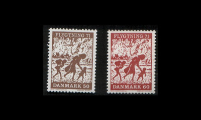 Tanska 508-9 ** Pakolaisapu (1971)
