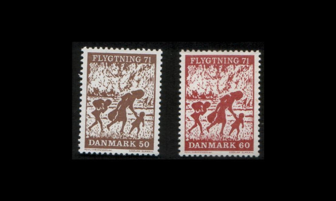 Tanska 508-9 ** Pakolaisapu (1971)