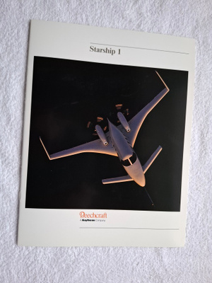 Beechcraft Starship 1 Airplane esite vintage