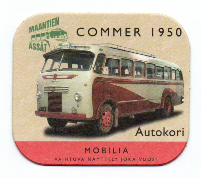 MOBILIA-tapahtuman Autokortti COMMER 1950