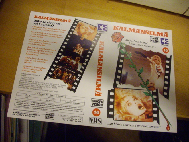 Vhs kansipaperi Fix - KALMANSILMÄ  (Sis.postikulut)