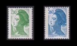 Ranska 2619-20A ** Käyttösarja Liberté (1987)