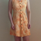 Flower oranssi mekko free size - pikkukuva 2