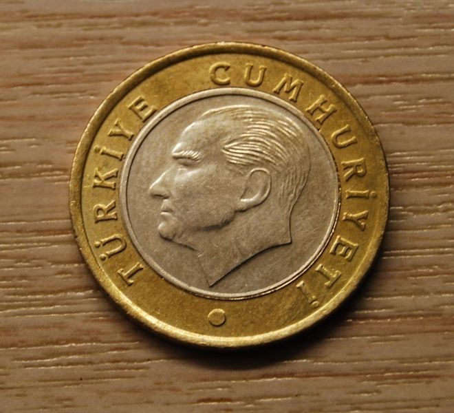 Turkki 1 lira 2020, President Mustafa Kemal Ataturk