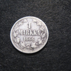 1 markka 1866 - hopeaa - pikkukuva 1