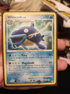 Whiscash #40 Pokemon Mysterious Treasures Rare Non Holo card