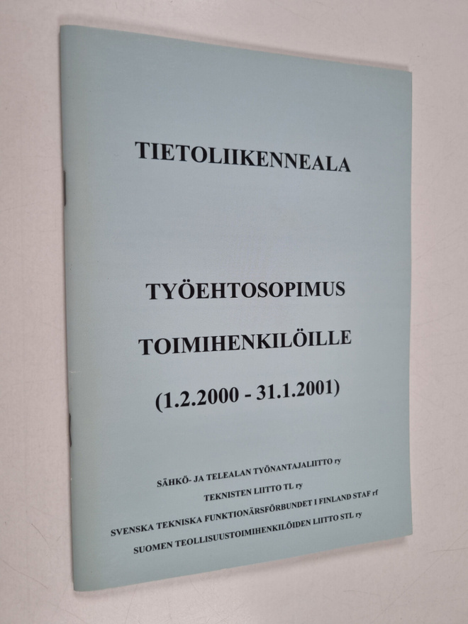 Tietoliikenneala - työsopimus toimihenkilöille (1.2.2000 ...