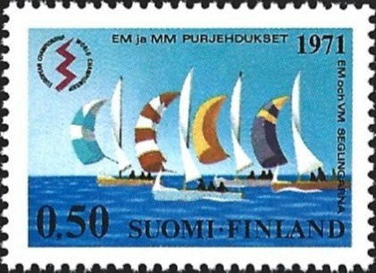 1971 Lightning-veneiden EM- MM-purjehdukset ** LaPe 695