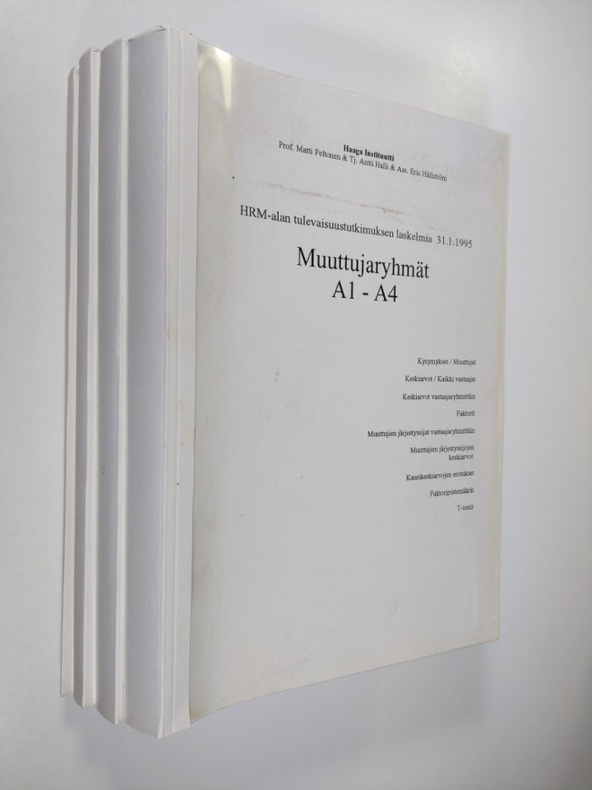 Matti Peltonen : HRM-alan tulevaisuustutkimuksen laskelmi...