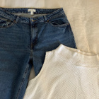 Pieni vaatepaketti 42/ L H&M farkut ja neule Anne Linnonmaa - pikkukuva 2