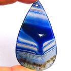 Akaatti riipus 60 x 6 mm / 88.07 karaattia pyörtöhionta - pikkukuva 2