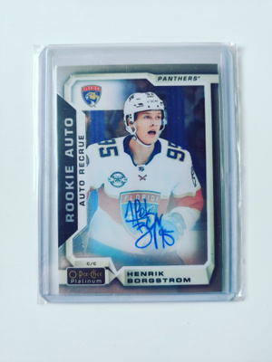 Henrik Borgström 18-19 Opc Platinum Rookie Auto