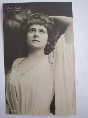 VANHA Postikortti Aino Ackte Oopperalaulaja 1900-l