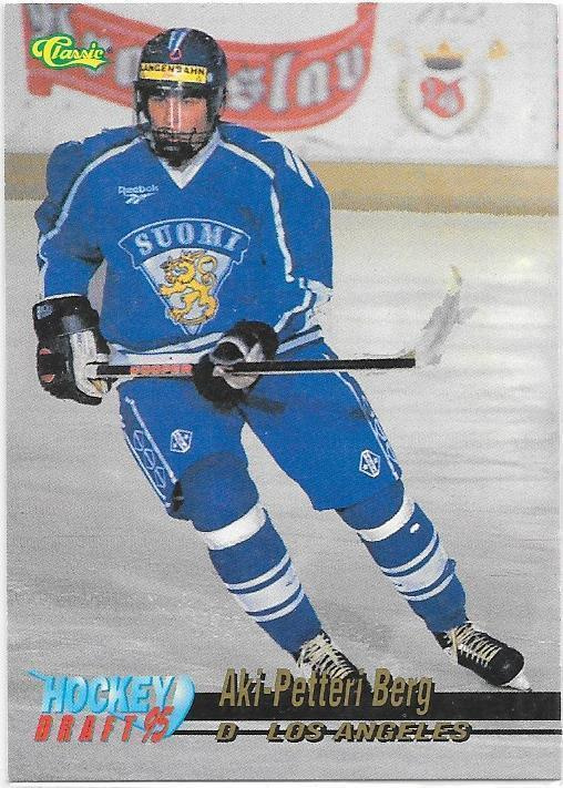 1995 Hockey Draft #3 Aki-Petteri Berg Suomi TPS