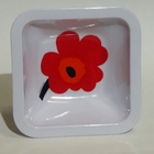 Marimekko Zak kelt. unikko iso kulho + pun. pikkukulho - pikkukuva 5