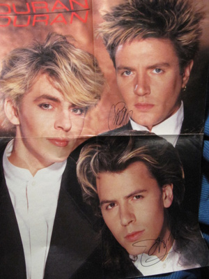 Simon LeBon & John Taylor / Duran Duran nimmarit julisteess