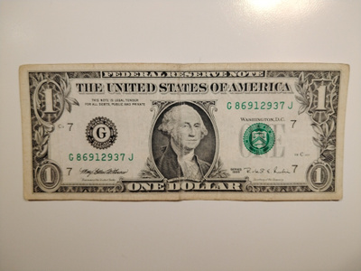 USA 1 Dollari, series 1995, G=Chicago, käytetty