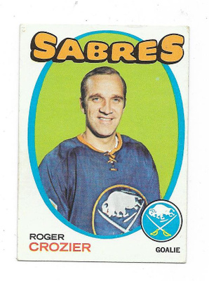 1971-72 Topps #36 Roger Crozier , Buffalo Sabres MV