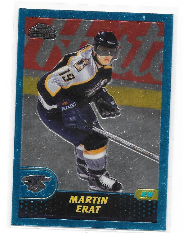 2001-02 Topps Chrome #154 Martin Erat Nashville Predators RC