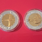 Hopeaa .925, Suomen markan historia -mitaleja 2 kpl, n. 57 g - pikkukuva 2
