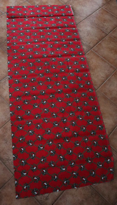 Punatulkku kangas 140x235 cm