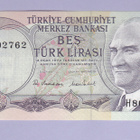 Turkki 5 Lirasi v.1976 UNC P-185 - pikkukuva 1